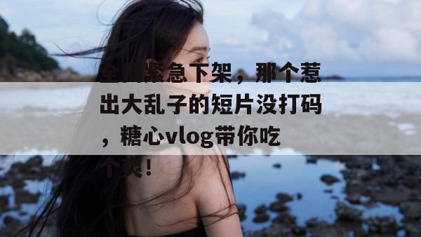 全网紧急下架,那个惹出大乱子的短片没打码,糖心vlog带你吃个爽!